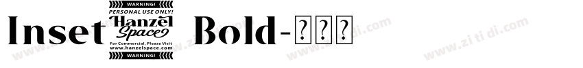 Inset7 Bold字体转换